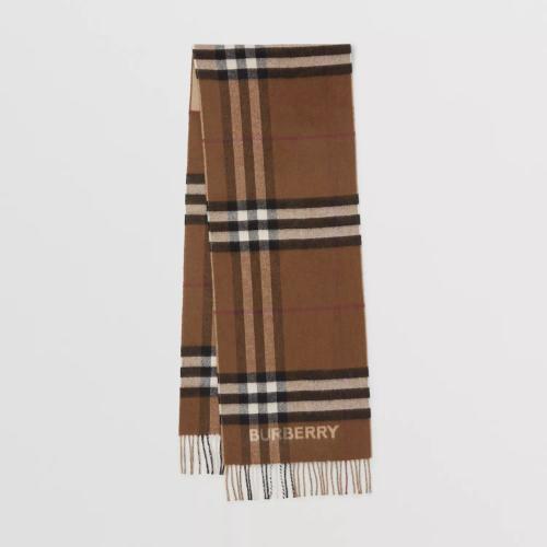  BURBERRY 22年秋冬 男士 對比感格紋羊絨圍巾 80453291 預(yù)定商品1-3周發(fā)貨