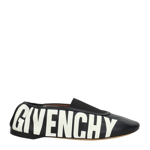 Givenchy 紀(jì)梵希  黑色經(jīng)典logo款字母舞鞋 女士平底單鞋女鞋