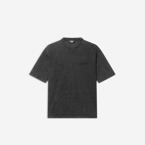  BALENCIAGA巴黎世家 22年春夏 男士 短袖T恤 Men's Logo Medium Fit T-shirt  in Black 612966 預(yù)定商品1-3周發(fā)貨