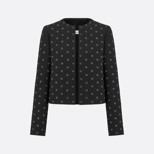  DIOR迪奧 22年秋冬 女士 夾克 短款開襟夾克 241V20X1162_X9000