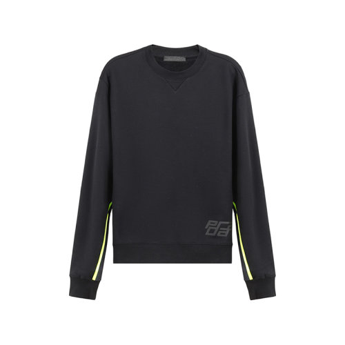 PRADA/普拉達(dá)  男衛(wèi)衣 男士棉質(zhì)圓領(lǐng)長袖衛(wèi)衣運(yùn)動(dòng)衫 SJN226 1S53 S 191