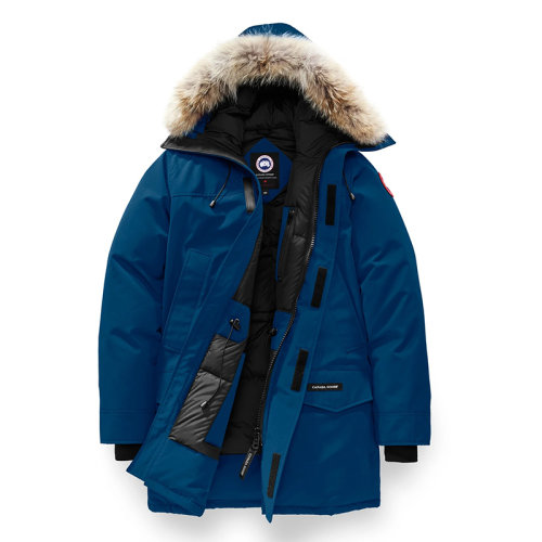 CANADA GOOSE/加拿大鵝   LANGFORD系列 男士北歐夜藍連帽毛邊防風派克大衣2062M-NN
