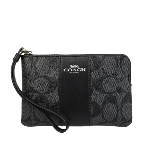 COACH/蔻馳 CORNERZIPLogo款撞色女包手拿包F58035