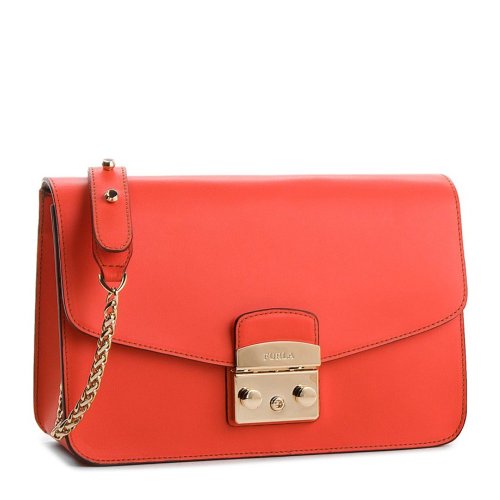 Furla/芙拉 Metropolis系列 女士單肩包斜跨包 941812橙色 橙色