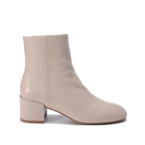Stuart Weitzman/斯圖爾特韋茨曼 女士皮革粗跟靴子短靴 QUARTZ 50