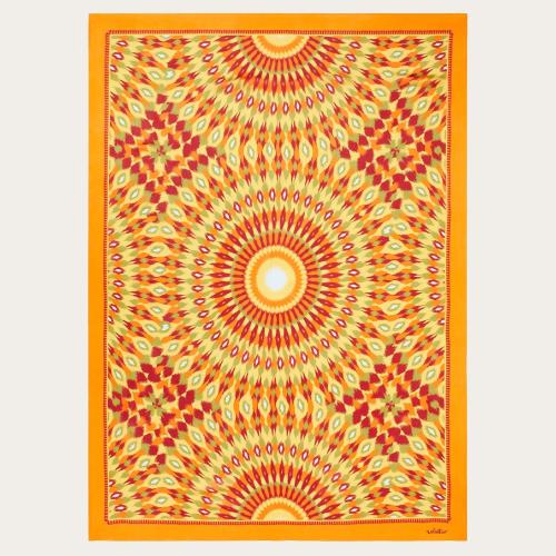  VALENTINO華倫天奴 22年秋冬 女士 圍巾 SARONG EN COTON ET SOIE a IMPRIMé ROUND RAIN 1W2E