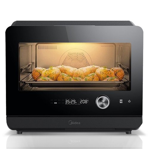 Midea/美的S1系列-PS20C1家用烤箱多功能電烤箱20升專業(yè)烘焙蒸烤一體機(jī)