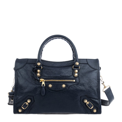 Balenciaga/巴黎世家 GIANT系列小號女士純色羊皮經(jīng)典鉚釘裝飾單肩包斜挎包手提包機車包都市包女包 433353-D94JG 多色可選