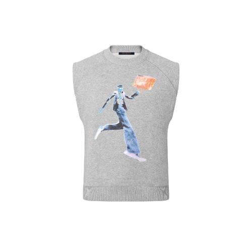  LV路易威登 22年春夏 男士 針織衫 WORKING MAN 霓虹圖案無(wú)袖運(yùn)動(dòng)衫 1A972J 1A972M 1A972H 1A9