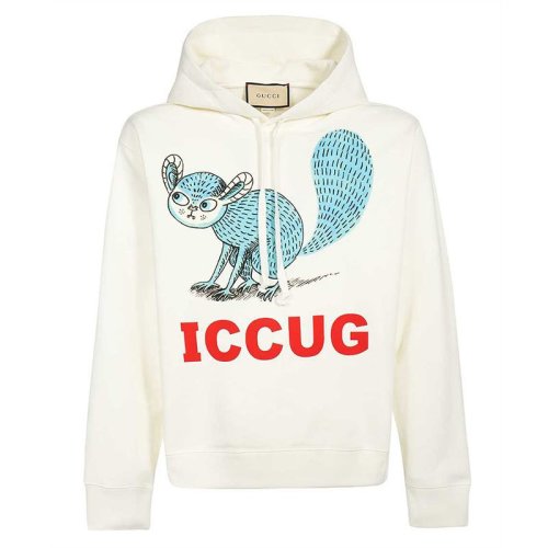  GUCCI/古馳 男士白色棉質(zhì)衛(wèi)衣 646953 XJDJR 9095 PLFSX