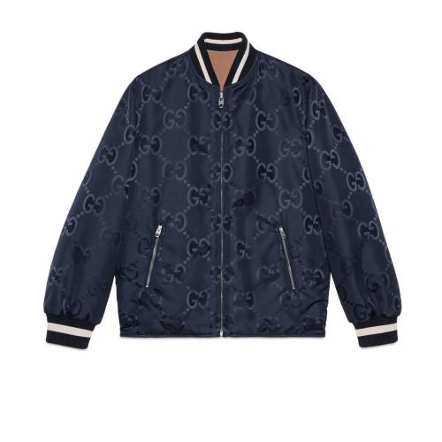  GUCCI古馳 22年秋冬 男士 超級GG雙面加襯夾克 694159 Z8A21 4348