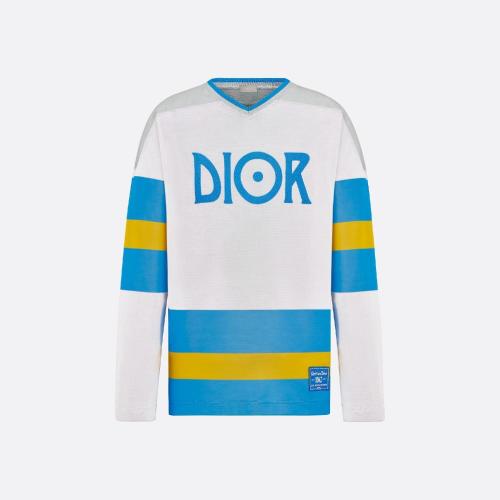  DIOR迪奧 22年秋冬 男士 長袖T恤 DIOR AND JACK KEROUAC 長袖 T 恤，寬松版型 293J630A0764_C