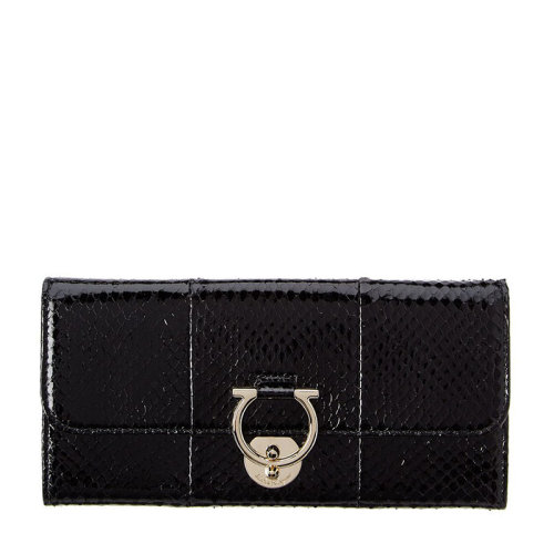 Salvatore Ferragamo/菲拉格慕 女士 女包 黑色皮革卡包錢包 22D222 684273