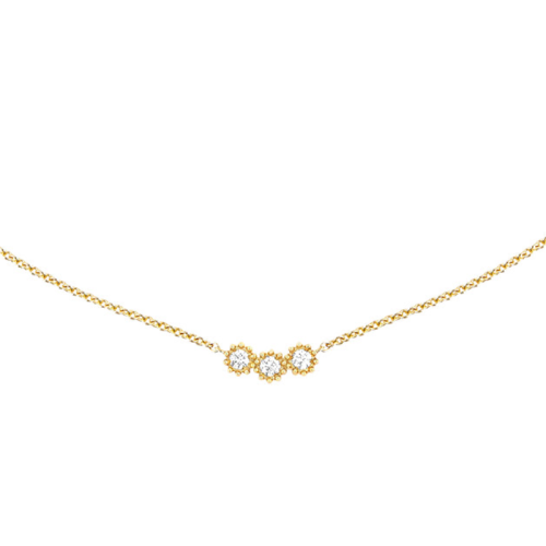 DIOR/迪奧  女士MIMIROSE 18K黃金和鉆石項(xiàng)鏈 JMRO95010_0000