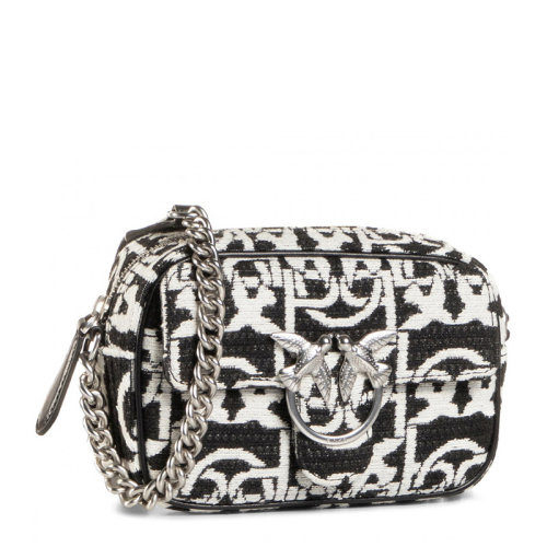 Pinko/品高女士印花趣味涂鴉印花飛鳥燕子包斜挎包單肩包鏈條包女包 1P21WA多色可選