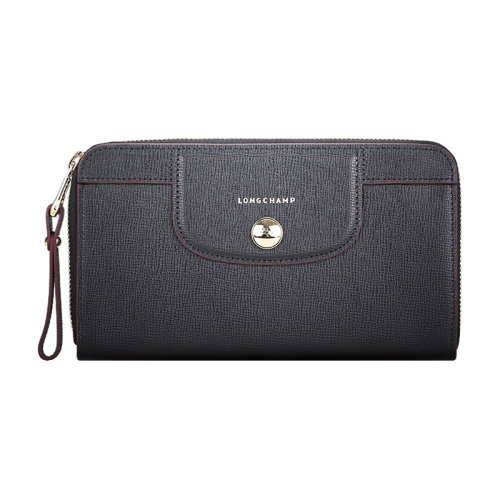 Longchamp/瓏驤 LePliageHéritage女士系列 牛皮長款錢包錢夾 3427 813
