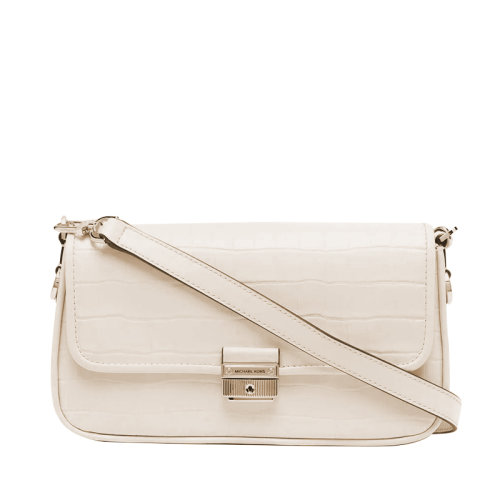 Michael Kors/邁克·科爾斯 MK BRADSHAW系列 簡約白色翻蓋腋下包 女款30F1L2BL1E