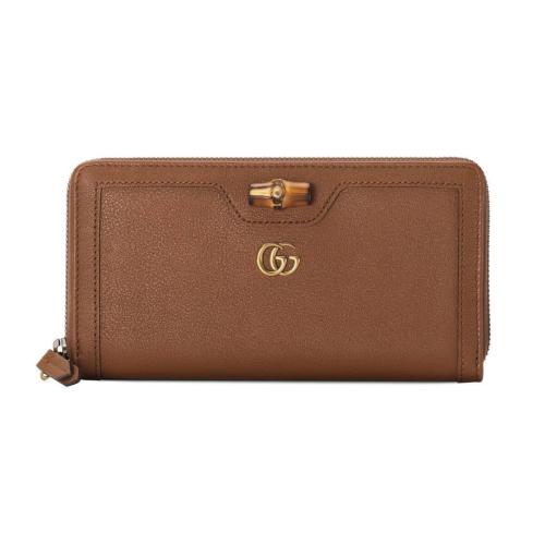  GUCCI古馳 22年秋冬 女士 Gucci Diana系列竹節(jié)長(zhǎng)款錢包 658634 17Q0T 2535