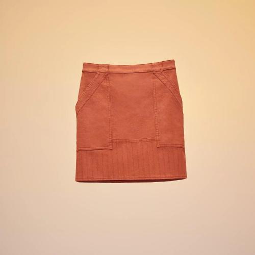  HERMES愛(ài)馬仕 22年秋冬 女士 半身裙 Mini-jupe H2E0350DQ2N34