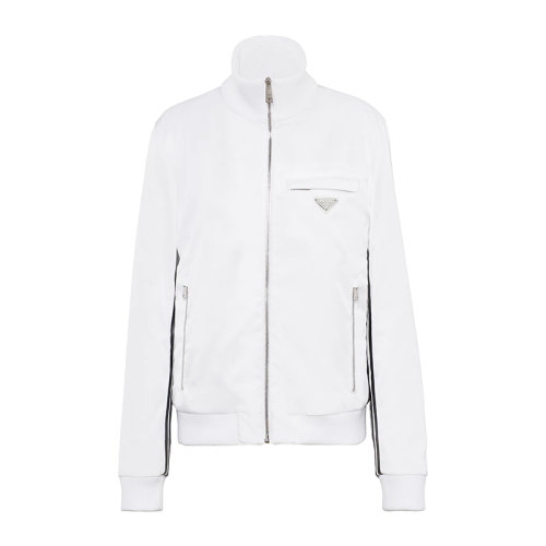 PRADA/普拉達(dá) 22年早春新款 ADIDAS聯(lián)名系列 男女同款白色再生尼龍夾克SGB936_1WQ8_F0AA1_S_212