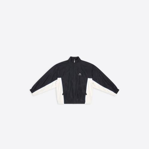  BALENCIAGA巴黎世家 22年春夏 女士 夾克 Womens Sporty B Tracksuit Jacket in Black 698875T