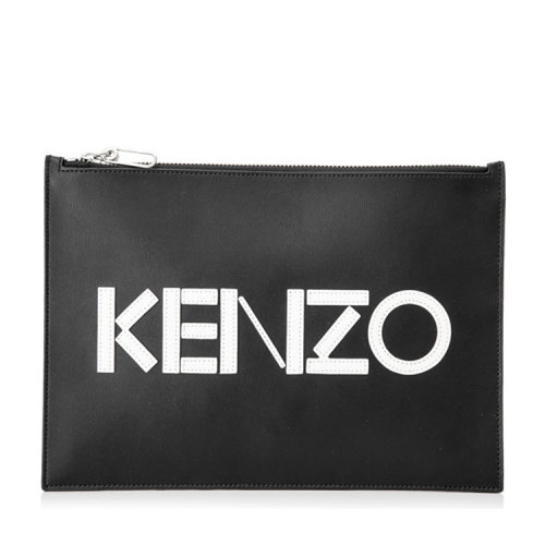 KENZO/高田賢三 凱卓 男女同款 黑色皮革時(shí)尚手拿包 F855PM502L46.99