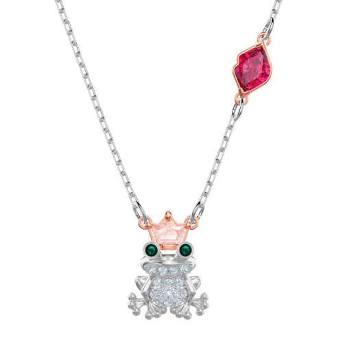 Swarovski/施華洛世奇 女士 銀色拼色青蛙王子掛墜項鏈 5456136