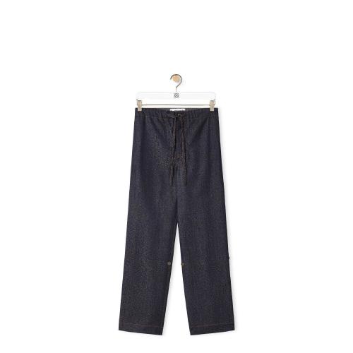  LOEWE羅意威 22年秋冬 男士 休閑褲 Drawstring trousers in wool H526Y11X21-5400