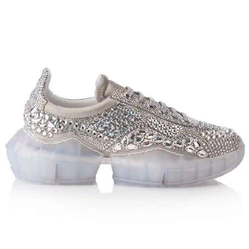 Jimmy Choo/周仰杰  女士休閑運動鞋  DIAMOND/F/WIHCRYSTAL