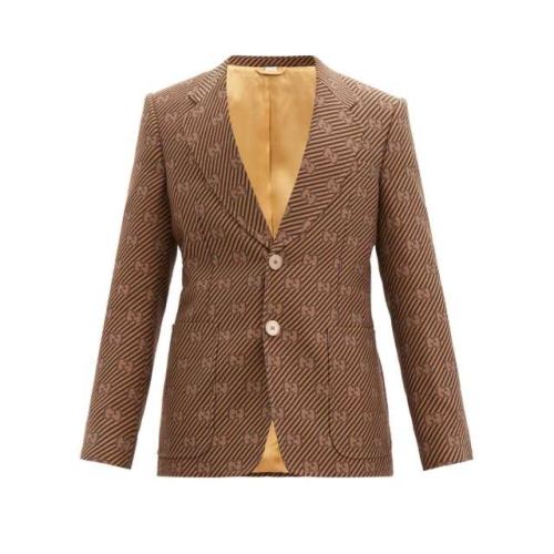 GUCCI/古馳  新款經(jīng)典雙G男士西服618666/ZAEAK 2118