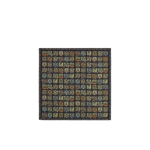  LOEWE羅意威 22年秋冬 女士 圍巾 Anagram herbarium all over scarf in silk F606257X56-1489