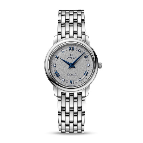 OMEGA/歐米茄 碟飛系列 典雅 精鋼 鉆石刻度 石英機(jī)芯 女士腕表 424.10.27.60.56.002