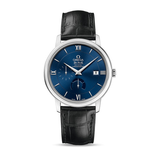 OMEGA/歐米茄 碟飛系列 典雅 同軸腕表 動力儲存顯示 精鋼表殼 皮表帶 自動機(jī)械 男士腕表 424.13.40.21.03.001