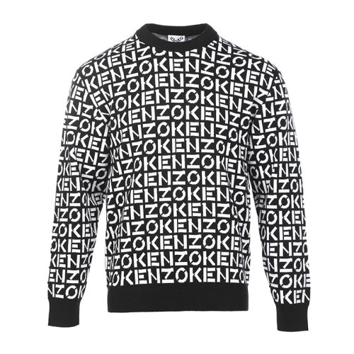 KENZO/高田賢三22春夏全幅字母提花套頭男士針織衫/毛衣FC55PU691