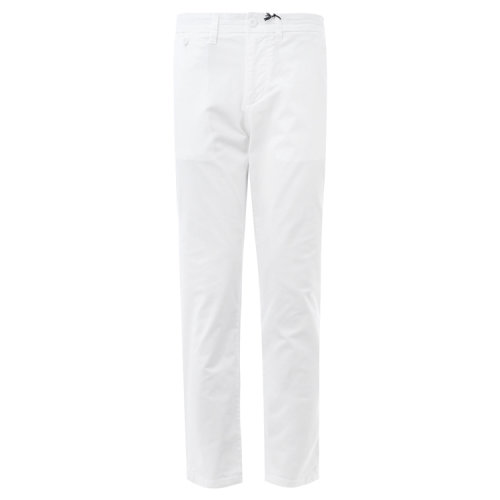 Trussardi/楚莎迪 棉質(zhì)白色男士長(zhǎng)褲 簡(jiǎn)約休閑 男士休閑褲 男褲 尺碼偏大