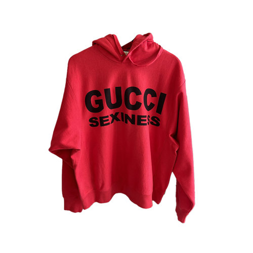 Gucci 古馳 男士紅色連帽衛(wèi)衣 女生也可以穿