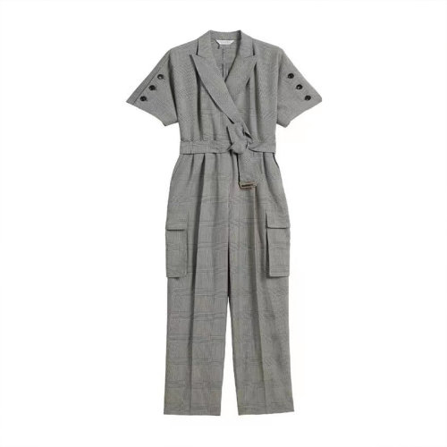 MaxMara/麥絲瑪拉 女士藍色時尚休閑連體衣 Bari 002