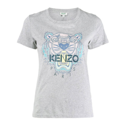 Kenzo/高田賢三  女士棉質(zhì)虎頭logo標(biāo)識時尚短袖T恤