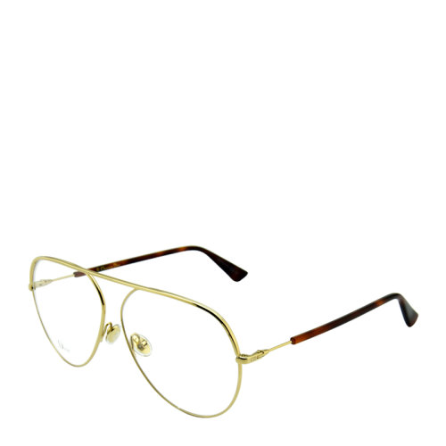 DIOR/迪奧 時(shí)尚 個(gè)性 飛行員 蛤蟆鏡 金色 合金 全框 男女款 光學(xué)鏡架 近視 眼鏡框 眼鏡架 DIORESSENCE15 58mm DIOR 迪奧