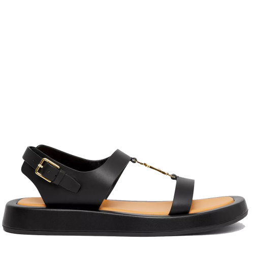 BURBERRY/博柏利 海洋頌歌系列 女士Monogram圖案皮革涼鞋80392441