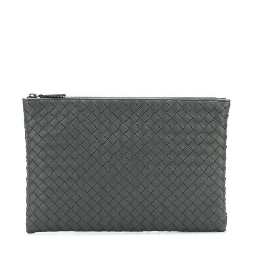 Bottega Veneta/葆蝶家 寶緹嘉 女士 百搭 羊皮編織拉鏈開合手拿包 522429V001N2006 HJH0015X