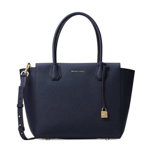 Michael Kors/邁克·科爾斯  女包女士深藍(lán)色皮革時尚百搭單肩包斜挎包手提包  30H6GM9S3LDE414