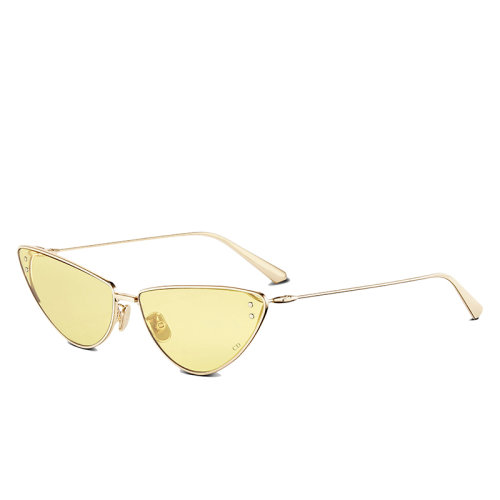 DIOR/迪奧 22年春夏新款 女士黃色蝴蝶金屬框架太陽鏡墨鏡MISDB1UXR_B0H0