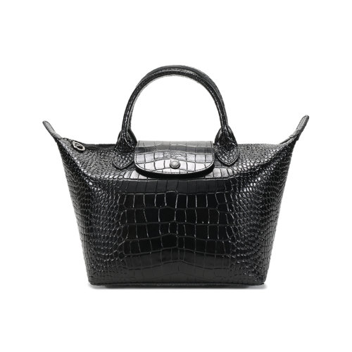 Longchamp/瓏驤  女士LE PLIAGE CUIR系列小號牛皮短柄手提包餃子包 1512 HVC