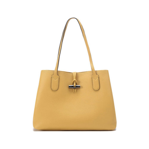 Longchamp/瓏驤 單肩包 女士ROSEAU系列牛皮中號(hào)手提托特包 2686 968