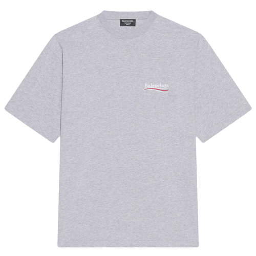 Balenciaga/巴黎世家  男士灰色復古針織大號版型運動T恤641675TKVJ11379