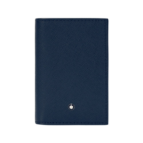 MONTBLANC萬寶龍匠心系列男士藍(lán)色名片夾  128590