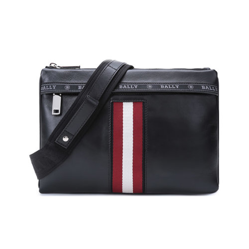 BALLY/巴利男士皮質(zhì)單肩斜挎包手拿包條紋 HARVEY