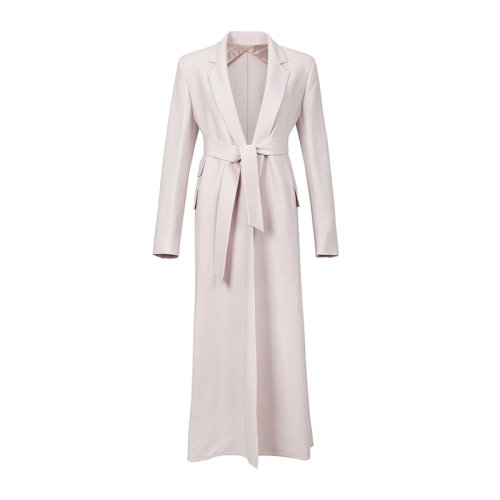 Max mara/Max mara 女裝 服飾 系帶束腰修身時(shí)尚長款毛呢外套女士大衣