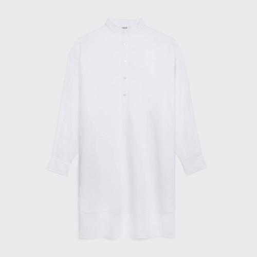  CELINE賽琳思琳 22年秋冬 男士 長袖襯衫 苧麻和亞麻PAINTER襯衫 2C710123I.01BC